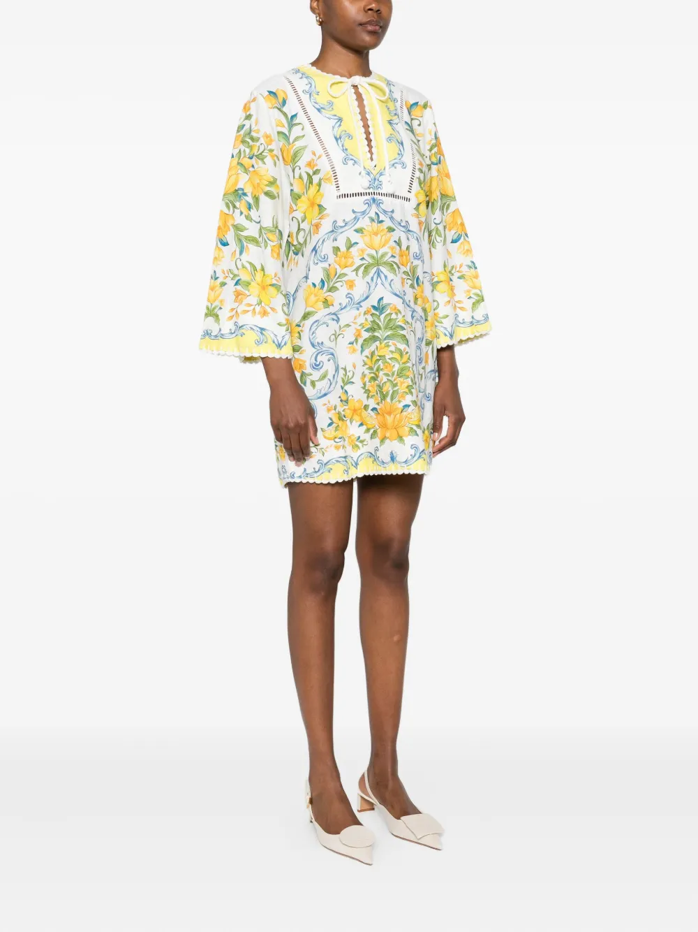 FARM Rio Sicily mini-jurk Wit