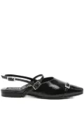 ALOHAS buckle slingback flat pumps - Black