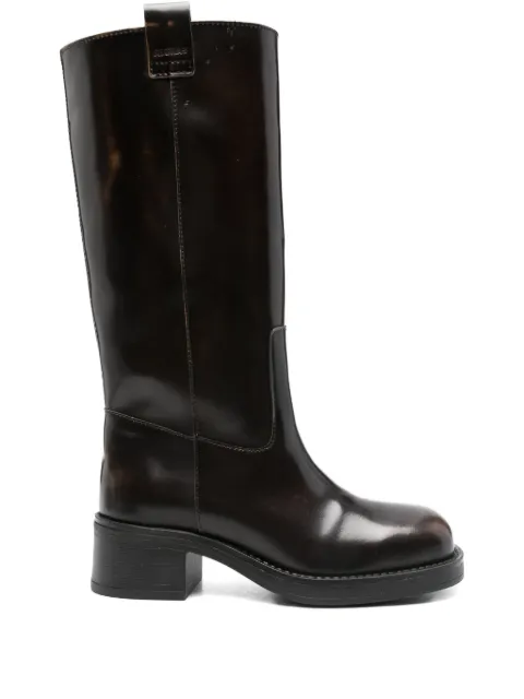 ALOHAS 40mm calf leather biker boots