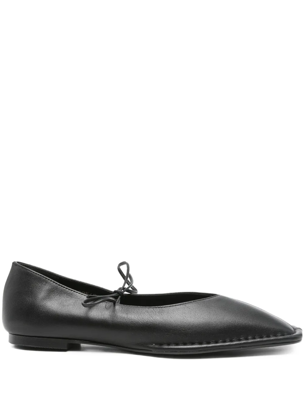 ALOHAS square-toe lace-up ballet flats | Black | Image 1