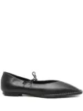 ALOHAS square-toe lace-up ballet flats - Black