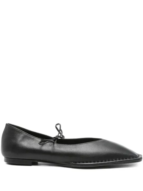 ALOHAS square-toe lace-up ballet flats