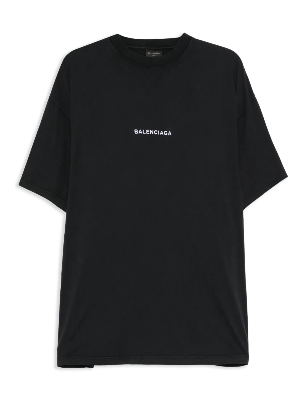 Balenciaga Uniform Merch T-shirt met geborduurd logo Zwart