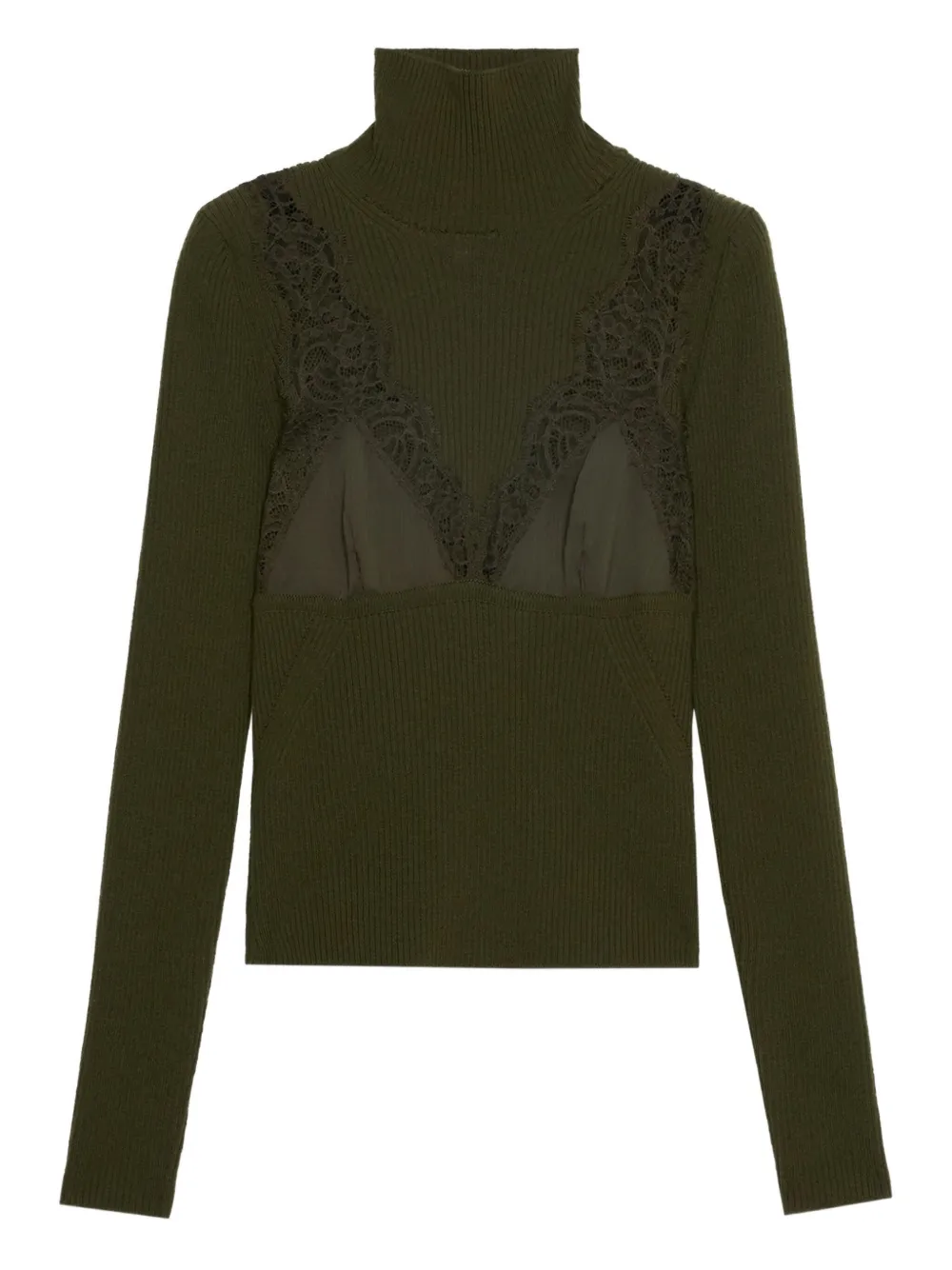 Blumarine Geribbelde coltrui Groen