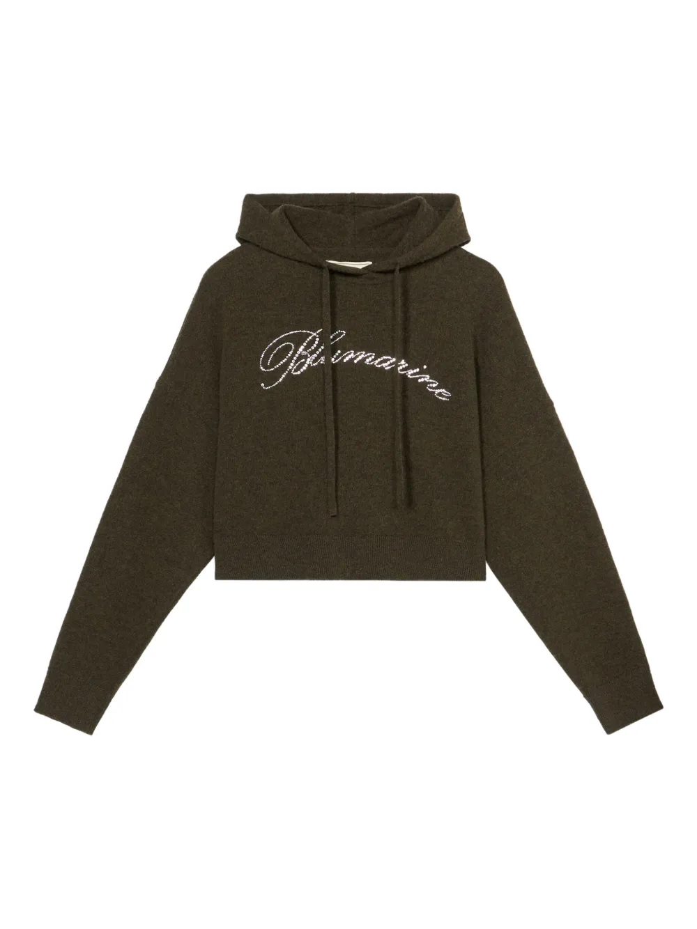 Blumarine ロゴ クロップド パーカー | グリーン | Image 1