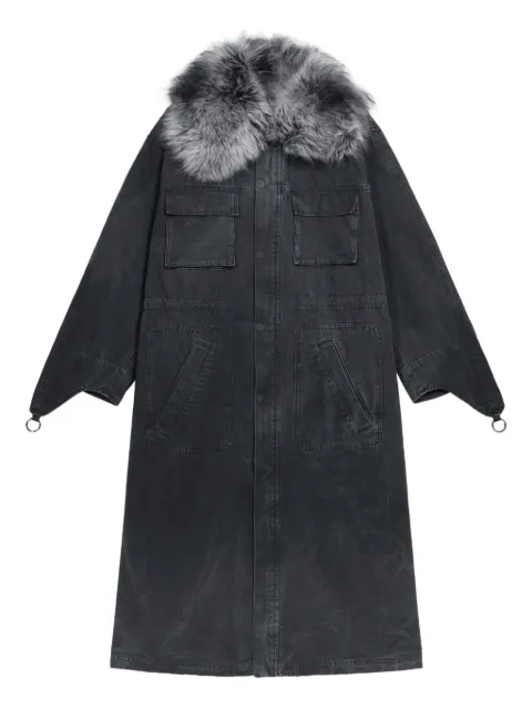 Blumarine fur-trimmed parka