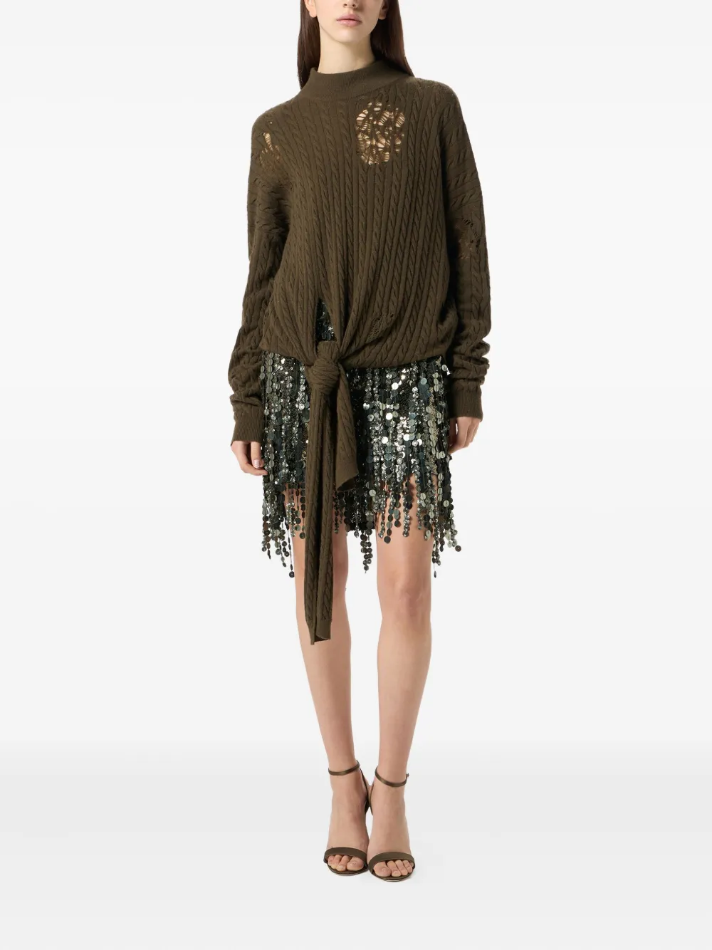 Blumarine Trui met gestrikt detail Groen