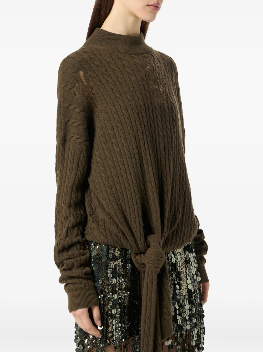 Blumarine Trui met gestrikt detail Groen