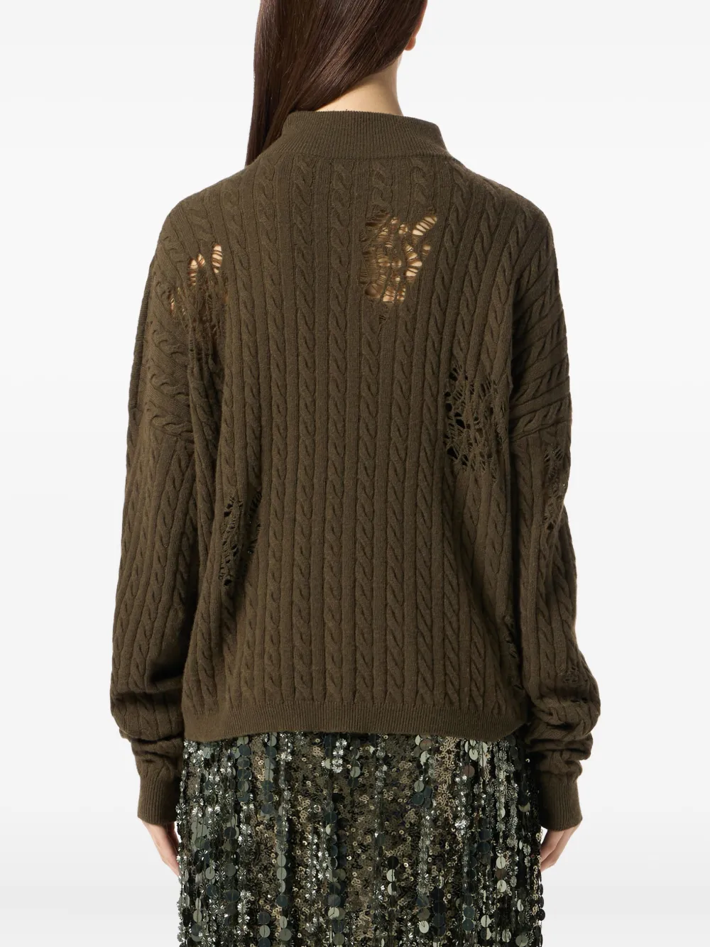 Blumarine Trui met gestrikt detail Groen