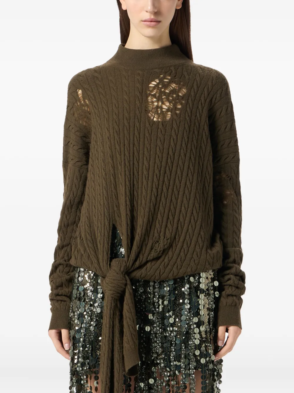 Blumarine Trui met gestrikt detail Groen