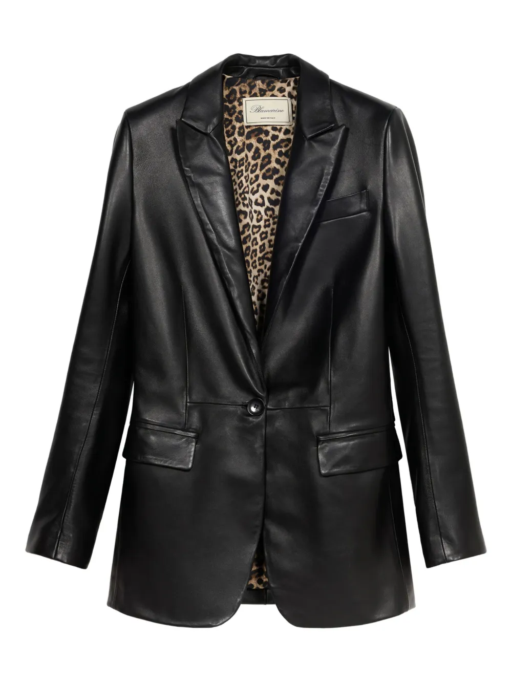 Blumarine leather blazer | Black | Image 1