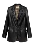 Blumarine leather blazer - Black