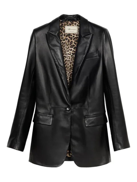 Blumarine leather blazer