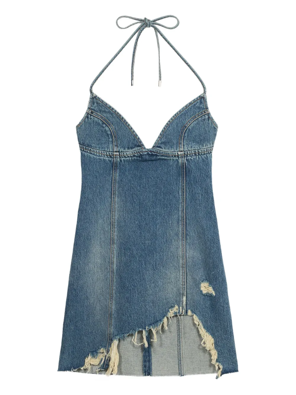 Blumarine Denim mini-jurk Blauw