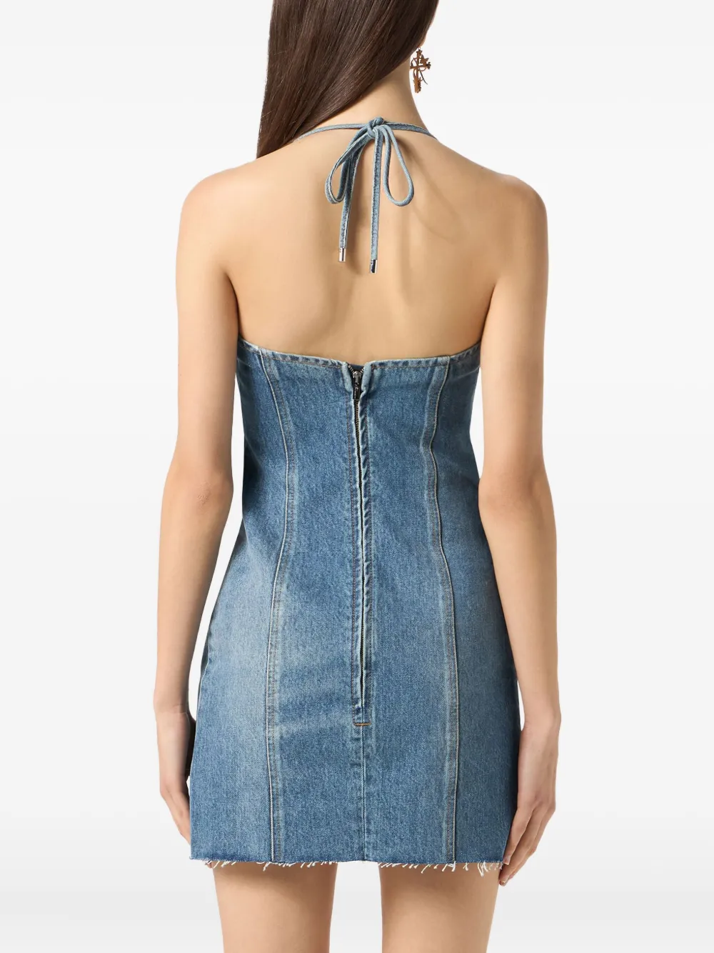 Blumarine Denim mini-jurk Blauw