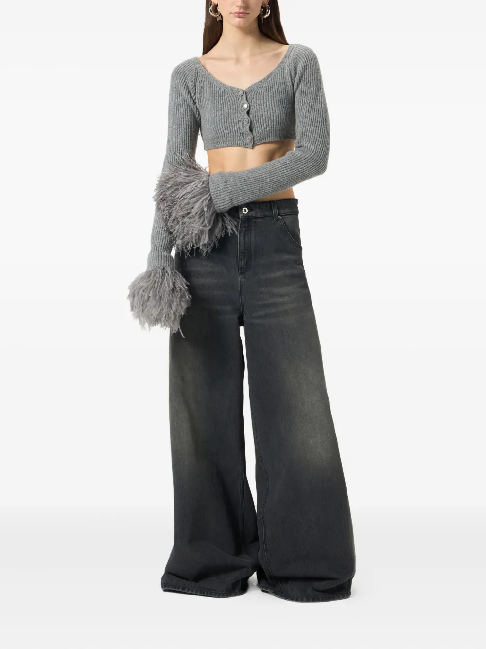 Blumarine whiskering-effect jeans | Flares & Bell Bottom Jeans | Image 2