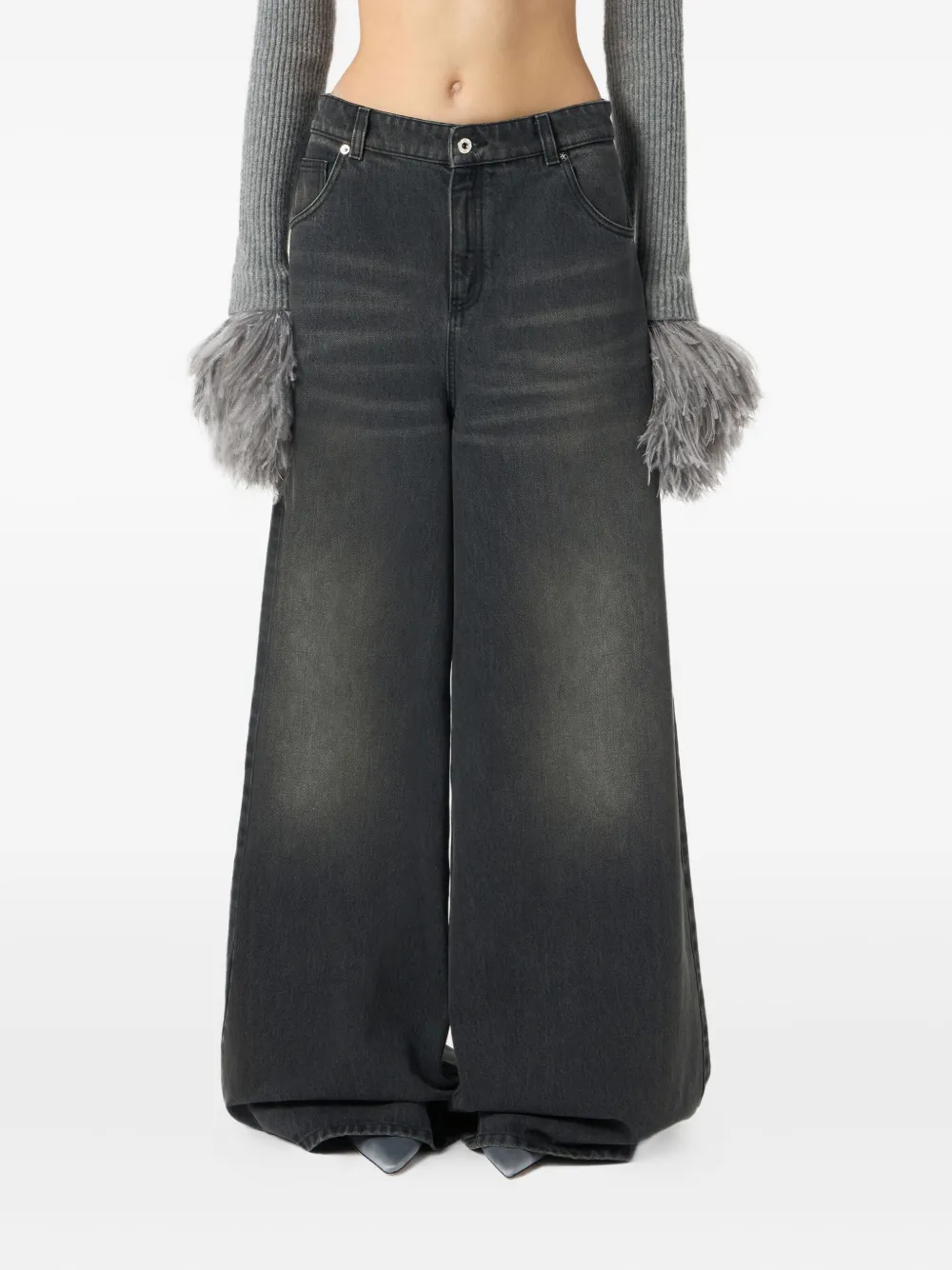Blumarine Jeans met effect Grijs