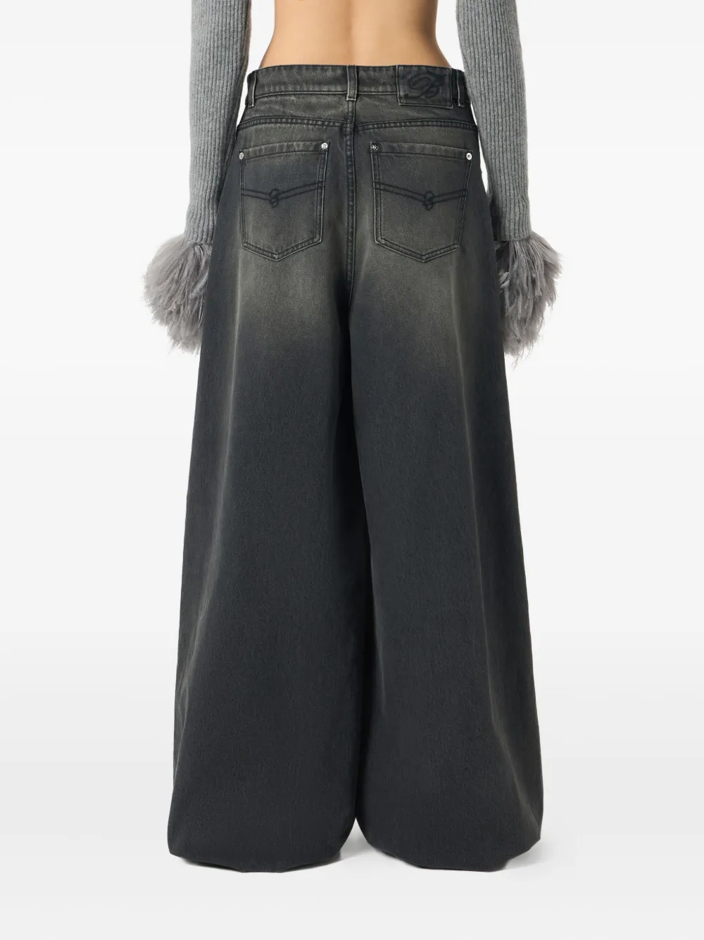 Blumarine Jeans met effect Grijs