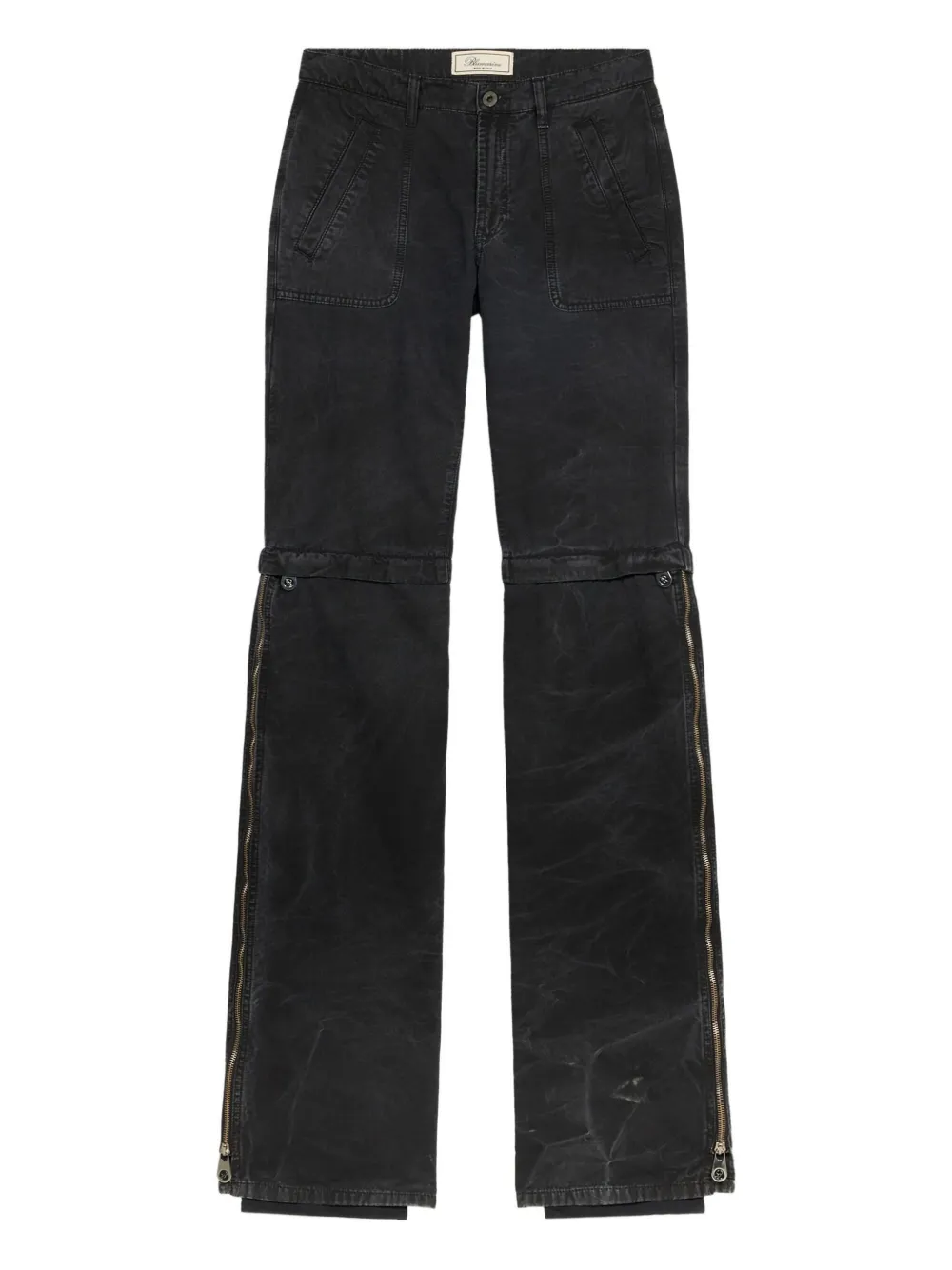Blumarine Broek met ritsdetail Zwart
