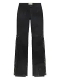 Blumarine zip-detailing trousers - Black
