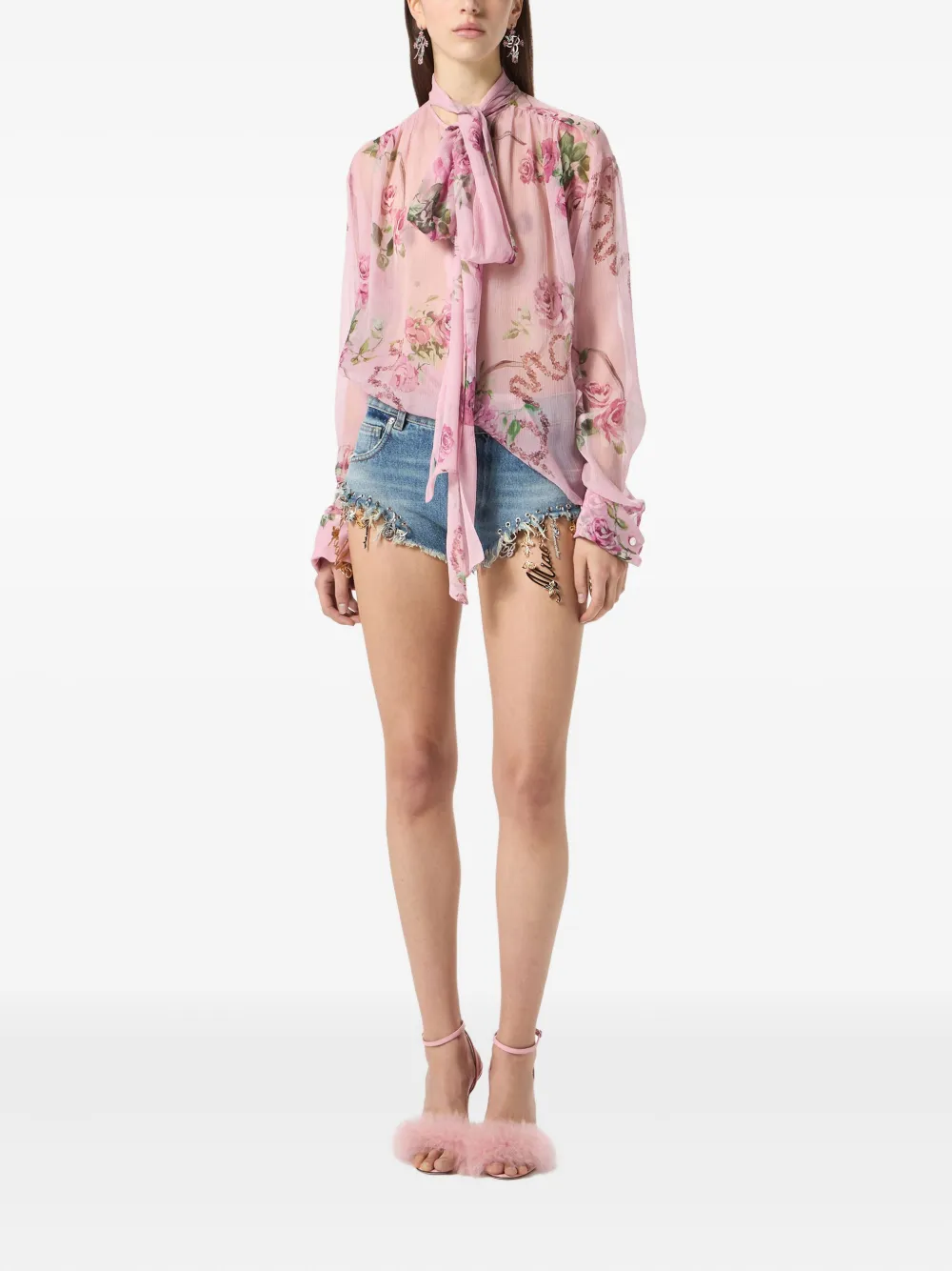 Blumarine denim mini shorts | Short & Mini Shorts | Image 2