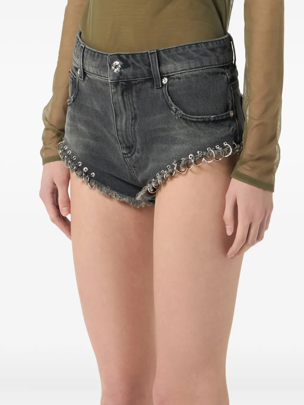 Blumarine Spijkershorts met ringlets Grijs