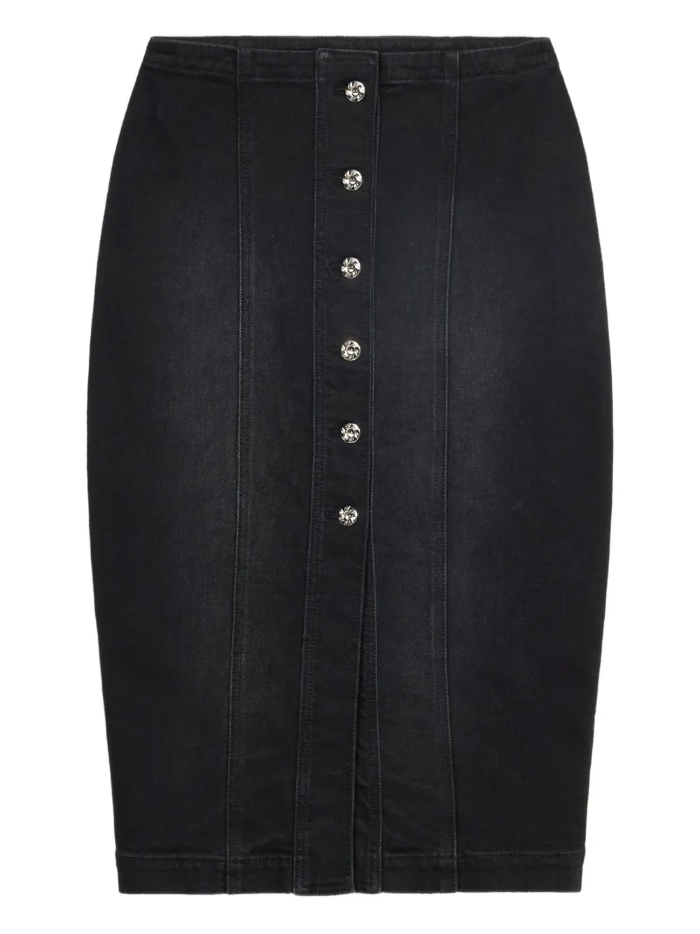 Blumarine Spijkerrok met logoprint Zwart