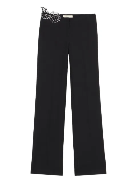 Blumarine lace-embellished trousers