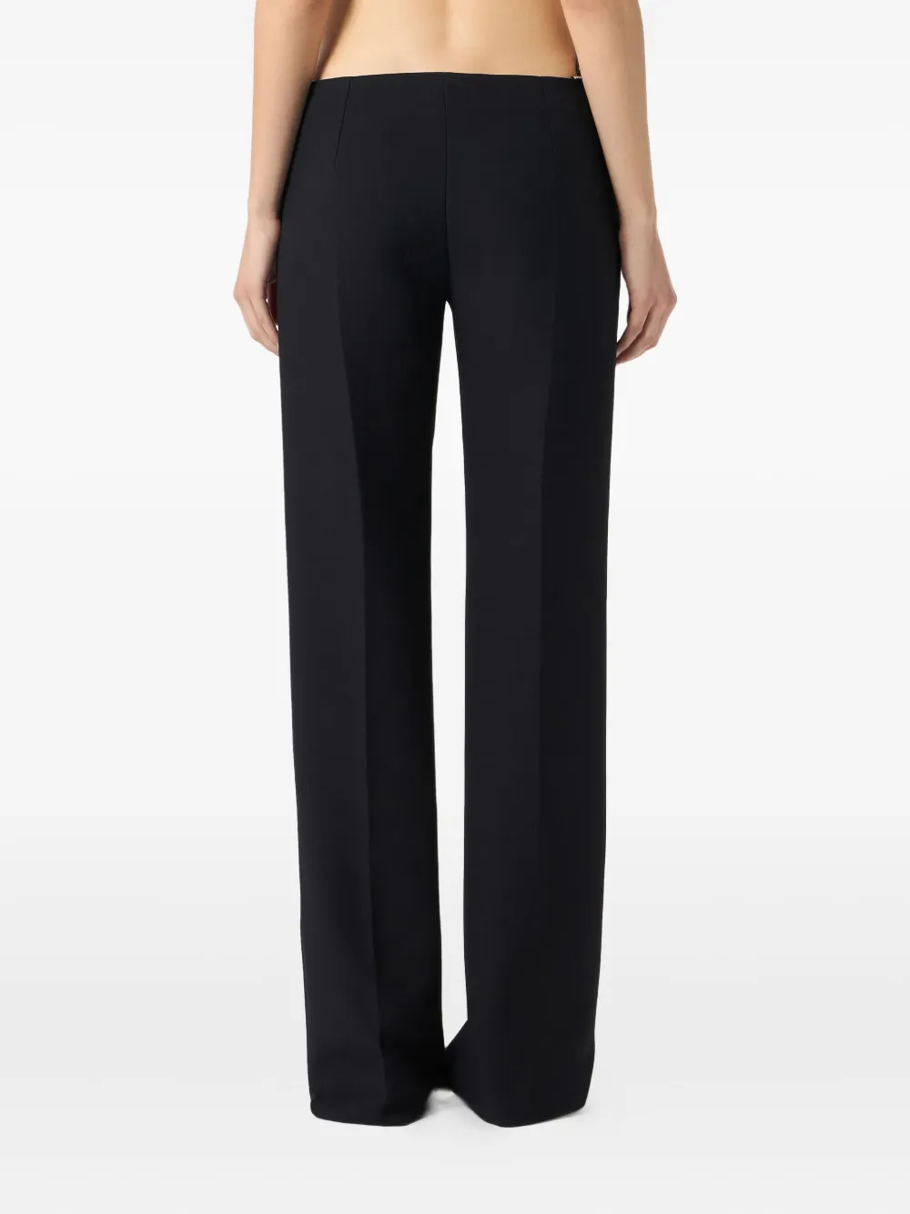 Blumarine Broek verfraaid met kant Zwart