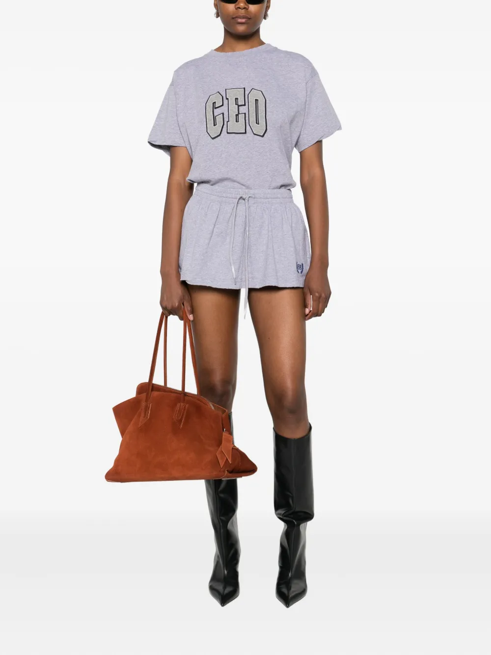 Balenciaga Laurel drawstring-waist cotton skirt | A-Line Skirts | Image 2