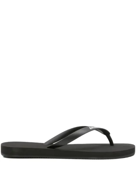 Balenciaga logo thong sandals