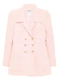 CHANEL Pre-Owned 1996 tweed double-breasted jacket - Pink