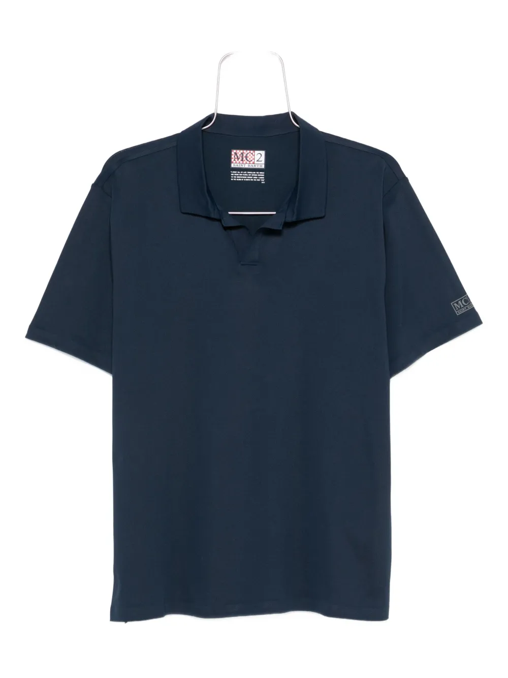 MC2 Saint Barth short-sleeved polo shirt Blauw