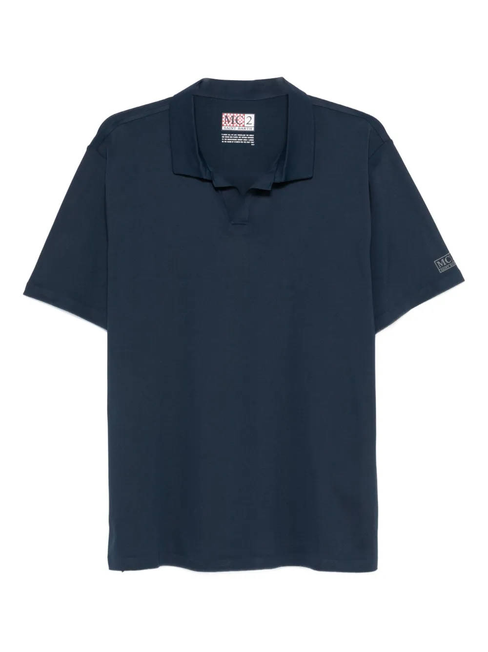 MC2 Saint Barth short-sleeved polo shirt Blauw