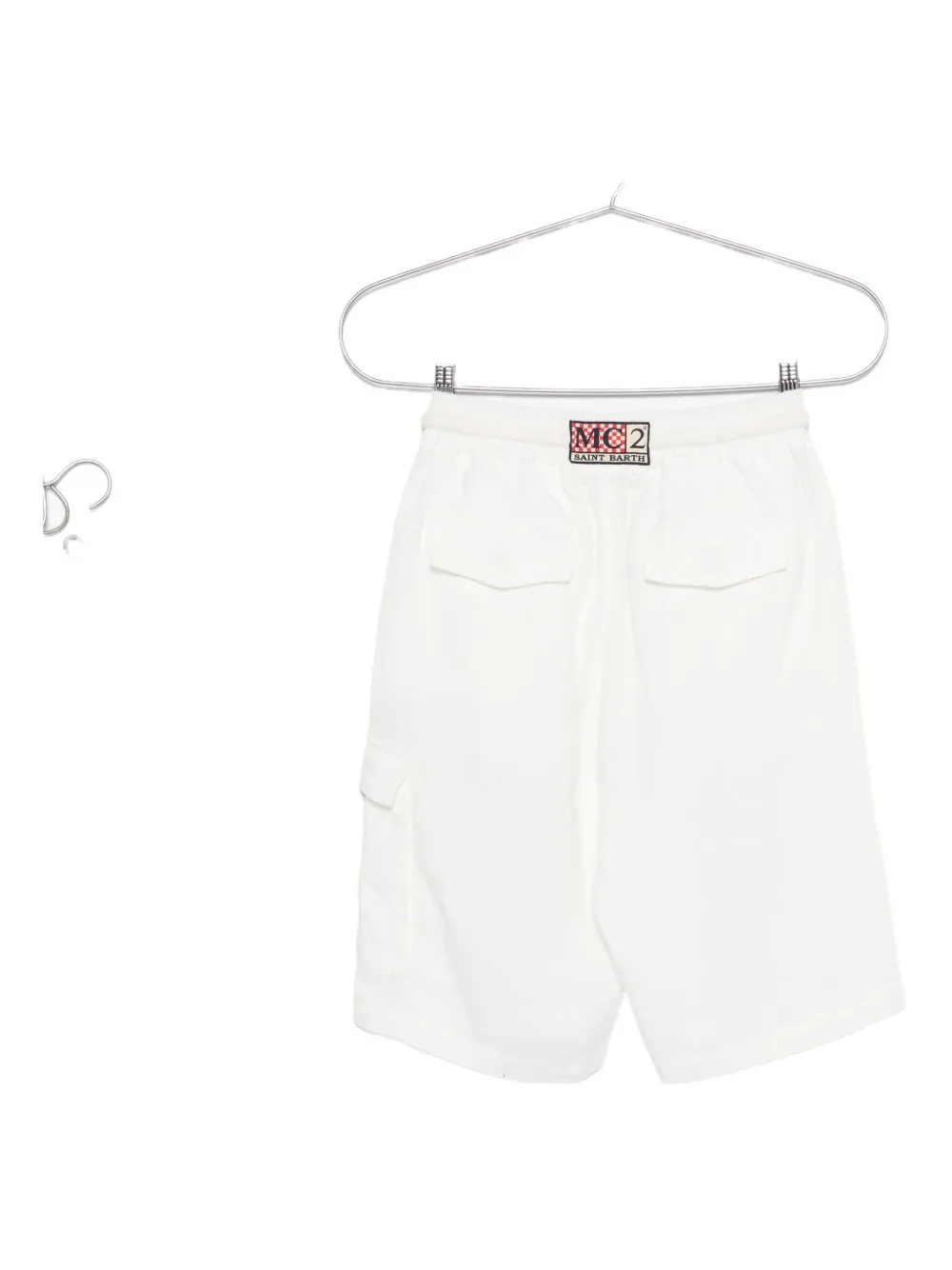 MC2 Saint Barth drawstring linen shorts Wit
