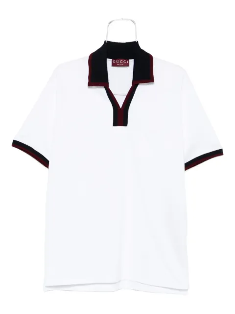 Gucci polo-collar cotton T-shirt