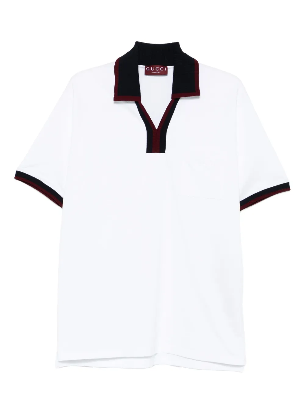 Gucci polo-collar cotton T-shirt | White | Image 1