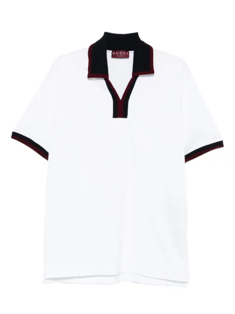 Gucci polo-collar cotton T-shirt