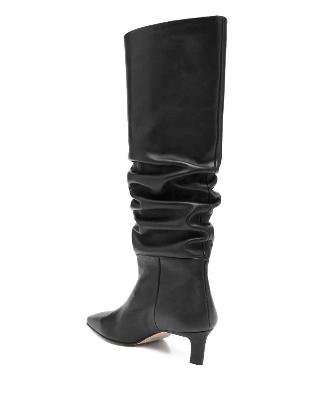 ALOHAS 50mm Kalila slouch calf leather boots Black
