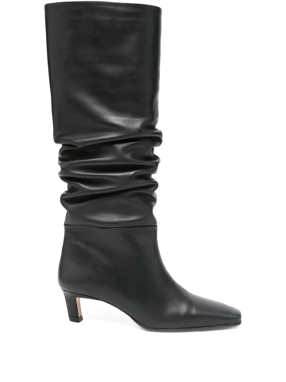 ALOHAS 50mm Kalila slouch calf leather boots Black