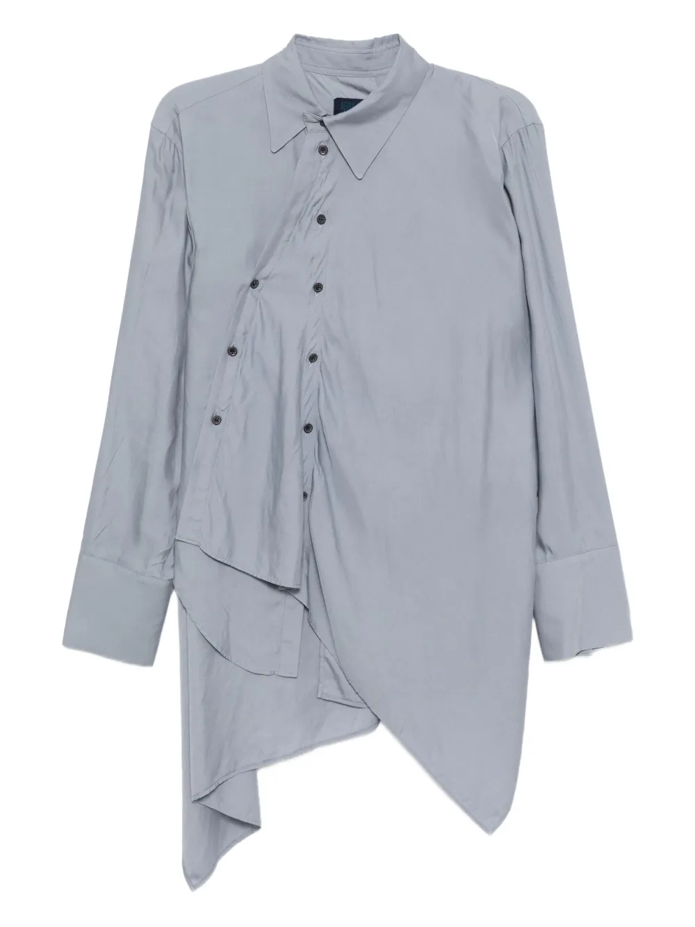 Yohji Yamamoto Asymmetrisch overhemd Blauw