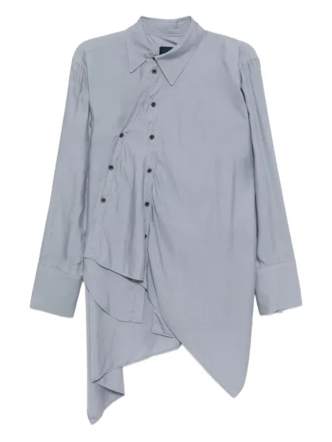 Yohji Yamamoto Camisa assimétrica com drapeado