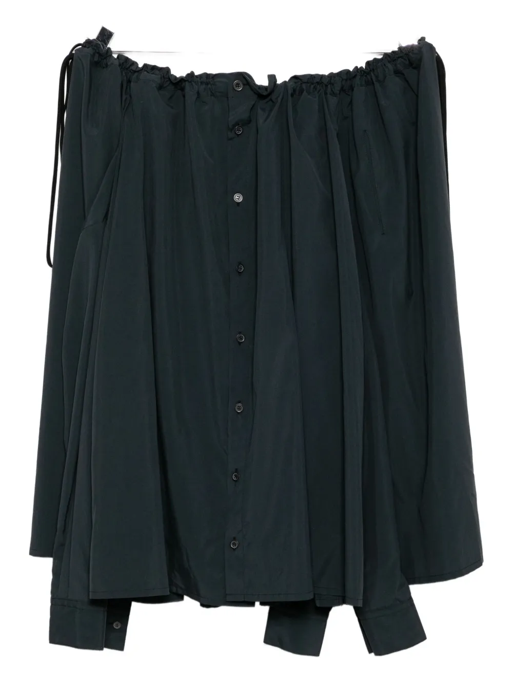 Yohji Yamamoto Gesmockte rok Groen