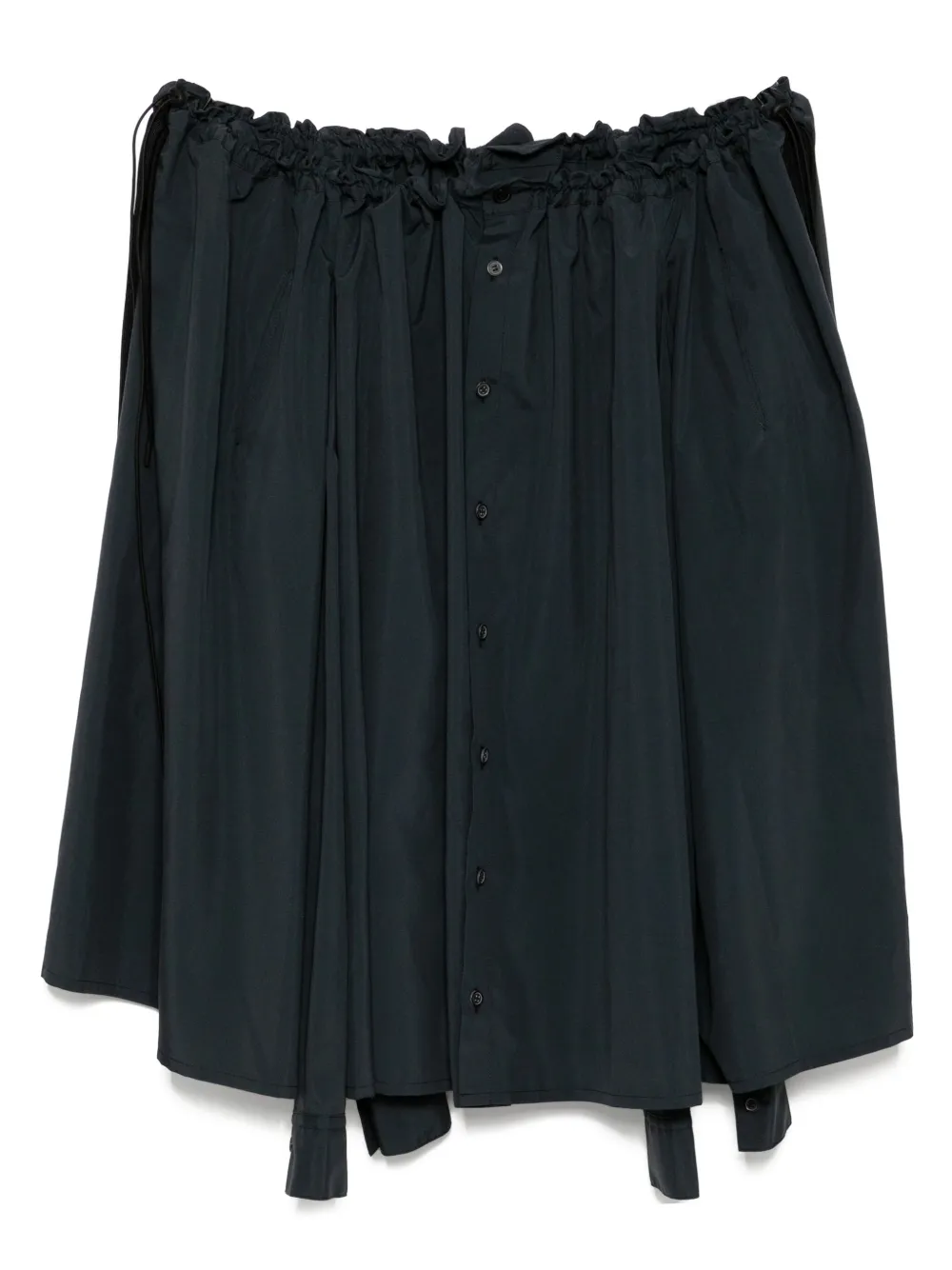 Yohji Yamamoto Gesmockte rok Groen
