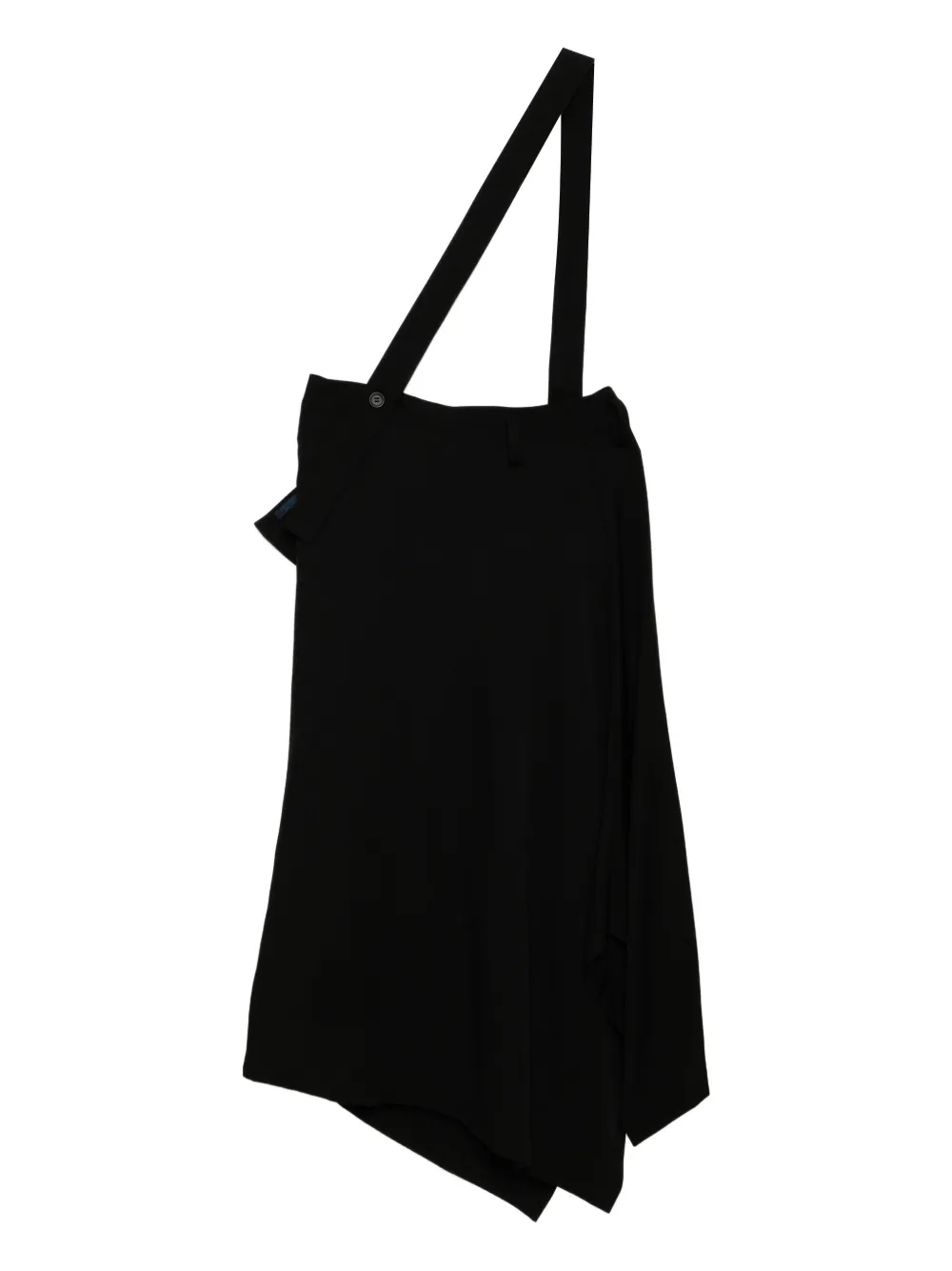 Yohji Yamamoto Gedrapeerde wikkelrok - Zwart