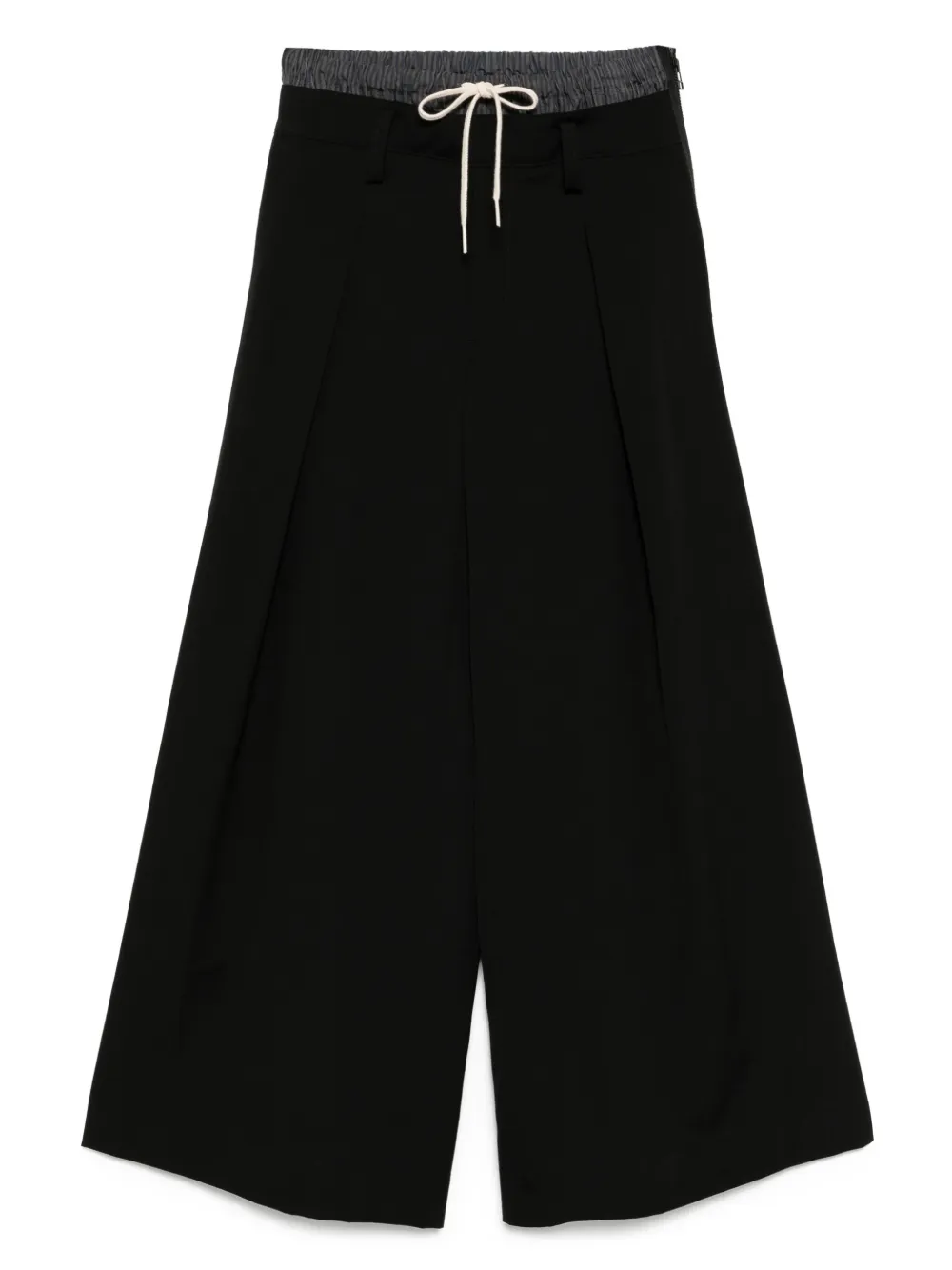 Yohji Yamamoto Wollen broek Zwart