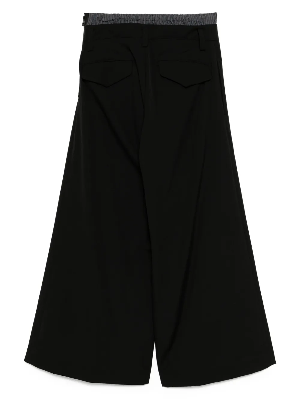 Yohji Yamamoto Wollen broek - Zwart