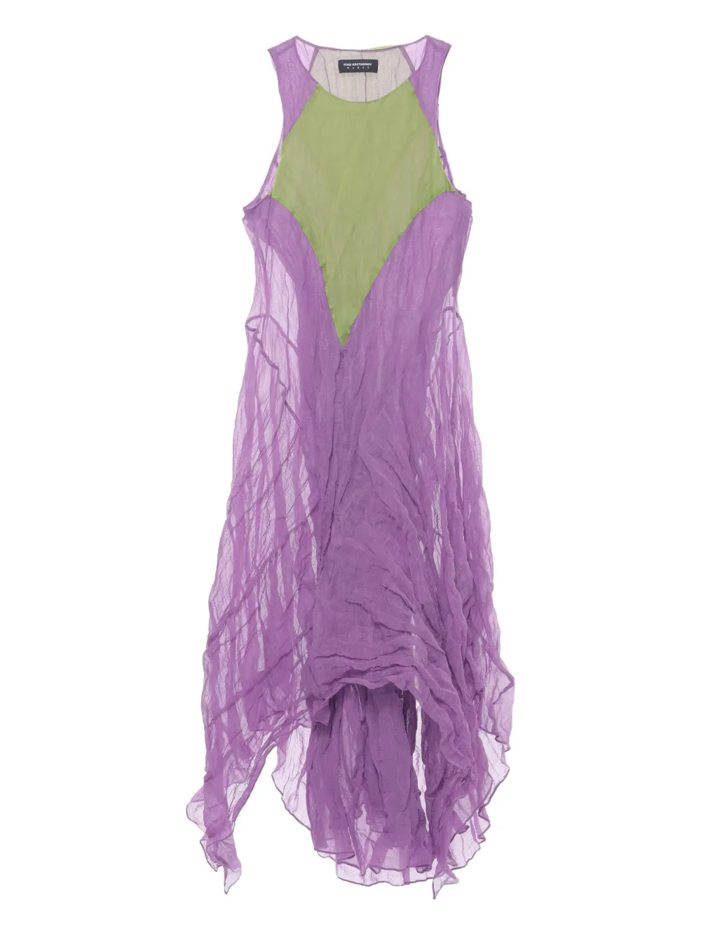 Kiko Kostadinov Shura sleeveless draped dress | Purple | Image 1