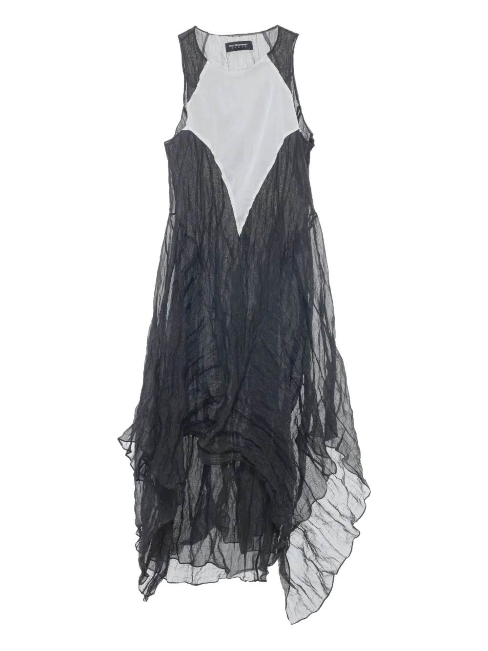 Shura sleeveless contrast-panel dress