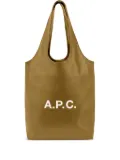 A.P.C. small Ninon tote bag - Green